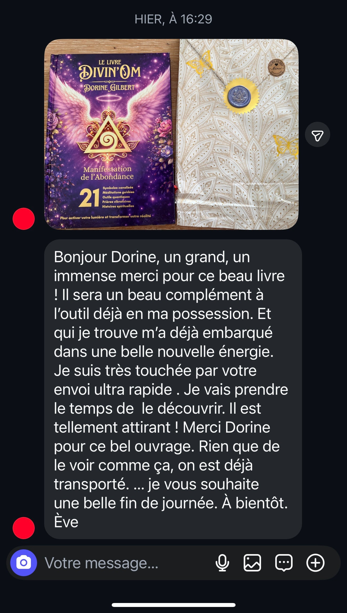 Avis client 5 sur le Livre Divin'Om